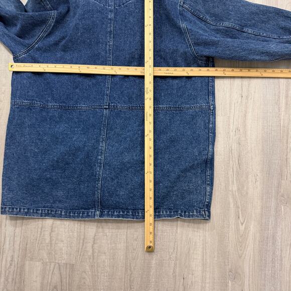 Vintage Boundary Waters Denim Chore Coat Women's 2XL Blue Utility Barn Outdoors - Picture 7 of 7